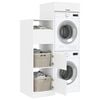 vidaXL Laundry Cabinet Set with Storage 2 pcs White Engineered wood