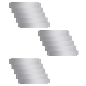 vidaXL Lawn Fence 15 pcs Galvanised Steel 100x20 cm