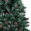 vidaXL Slim Pre-lit Christmas Tree with Ball Set Green 150 cm