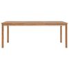 vidaXL Garden Table 200x100x77 cm Solid Teak Wood