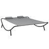 vidaXL Outdoor Lounge Bed Fabric Anthracite
