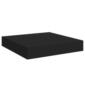 vidaXL Floating Wall Shelf Black 23x23,5x3,8 cm MDF