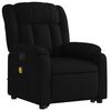vidaXL Electric Stand up Massage Recliner Chair Black Faux Leather