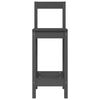 vidaXL Bar Chairs 2 pcs Grey 40x41.5x112 cm Solid Wood Pine