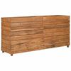 vidaXL Raised Bed 150x40x72 cm Recycled Teak Wood and Steel