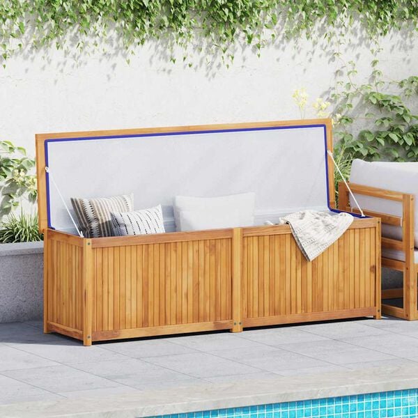 vidaXL Garden Box 175x50x55 cm Solid Wood Teak