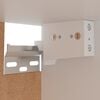 vidaXL Hanging Cabinet Lyon White 39.5x31x60 cm Engineered Wood