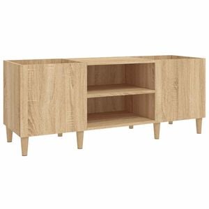 vidaXL Record Cabinet Sonoma Oak 121x38x48 cm Engineered Wood