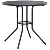 vidaXL Patio Table Round Anthracite Ø80x72.5 cm Powder-coated Steel
