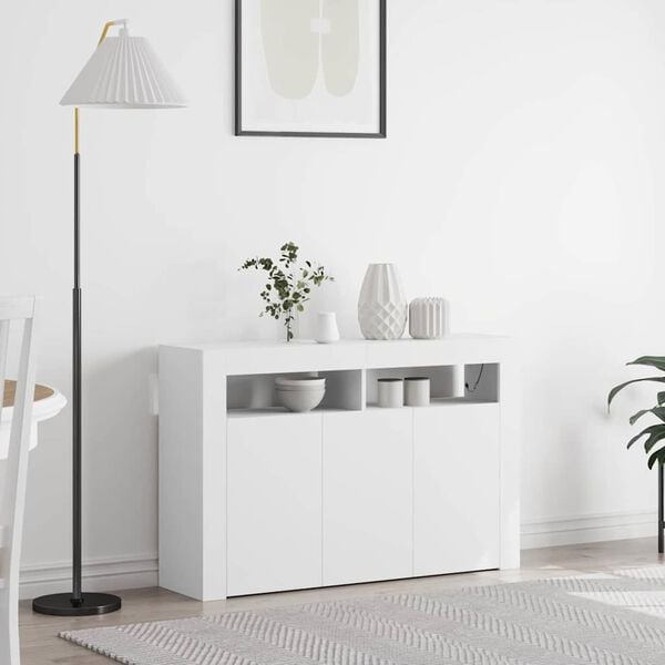 vidaXL Sideboard White 116 x 30 x 75 cm Engineered Wood