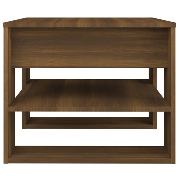 vidaXL Coffee Table Brown Oak 55.5x55x45 cm Engineered Wood