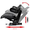 vidaXL Tractor Seat with Suspension Black
