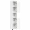 vidaXL Bathroom Cabinet Set TULUM White 37 x 31.5 x 203 cm
