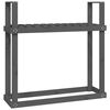 vidaXL Firewood Rack Grey 110x35x108.5 cm Solid Wood Pine