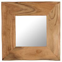 vidaXL Cosmetic Mirror 50x50 cm Solid Acacia Wood