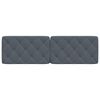 vidaXL Headboard Cushion Dark Grey 153 cm Velvet