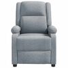 vidaXL Massage Chair Light Grey Fabric
