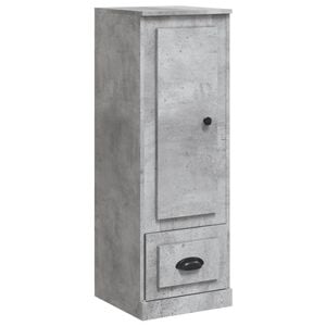 vidaXL Highboard Concrete Grey 36x35,5x103,5 cm Engineered Wood
