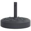vidaXL Parasol Base for Ø38 / 48 mm Poles 25 kg Round