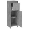 vidaXL Bathroom Cabinet Concrete Grey 30x30x95 cm Engineered Wood