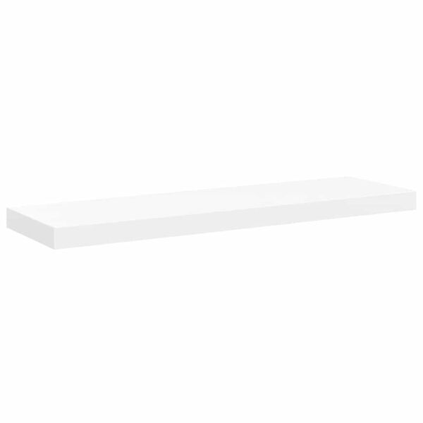 vidaXL Floating Wall Shelf White 80x23.5x3.8 cm MDF