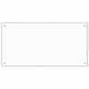 vidaXL Kitchen Backsplash Transparent 100x50 cm Tempered Glass