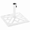 vidaXL Umbrella Base White 44x44x31 cm Cast Iron