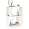 vidaXL Book Cabinet/Room Divider White 51x25x70 cm Solid Wood Pine