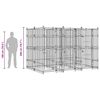 vidaXL Outdoor Dog Kennel Steel 5.53 m&sup2;