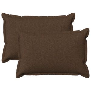 vidaXL Cushion with Pillow HOUTEN 2 pcs Brown Faux Linen