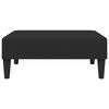 vidaXL 2-Seater Sofa Bed with Footstool Black Velvet