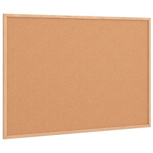 vidaXL Cork Board with Solid Pine Wood Frame 80x55 cm