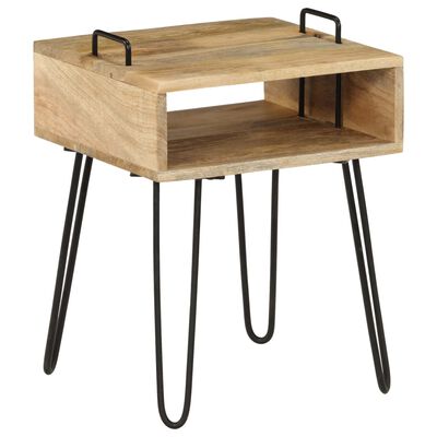 vidaXL Bedside Table Solid Mango Wood 40x34x47 cm