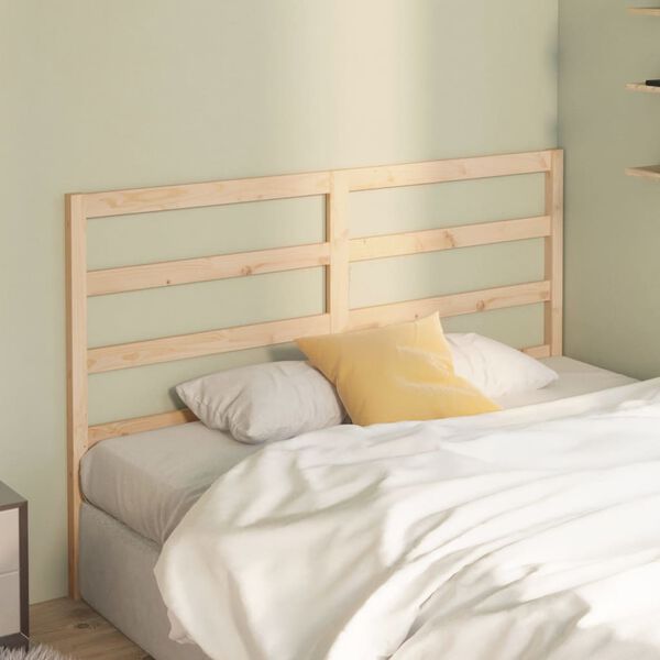 vidaXL Bed Headboard 141x4x100 cm Solid Wood Pine