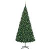 vidaXL Artificial Pre-lit Christmas Tree with Ball Set 500 cm Green