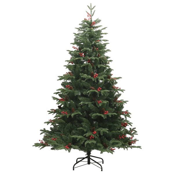 vidaXL Artificial Hinged Christmas Tree 300 LEDs 180 cm