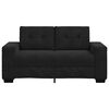 vidaXL Loveseat Sofa Black 160x77x82 cm Velvet