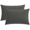 vidaXL Cushion with Pillow HEERLEN 2 pcs Anthracite Polyester