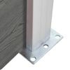 vidaXL Garden Fence WPC 175x186 cm Grey