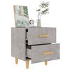 vidaXL Bed Cabinet Concrete Grey 40x35x47.5 cm