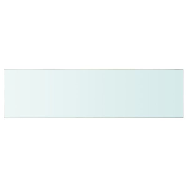 vidaXL Shelves 2 pcs Panel Glass Clear 110x30 cm