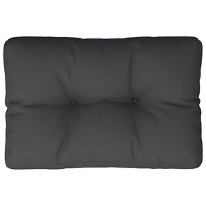 vidaXL Pallet Cushion Black 50x40x12 cm Fabric