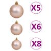 vidaXL Artificial Pre-lit Christmas Tree with Ball Set Blue 150 cm PVC