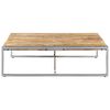 vidaXL Coffee Table 140x140x40 cm Rough Mango Wood