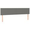vidaXL Headboards Dark Grey 200x5x78/88 cm Fabric