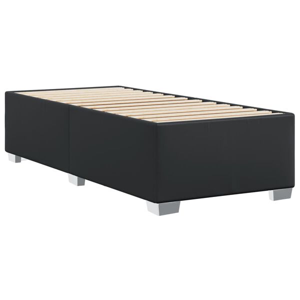 vidaXL Bed Frame without Mattress Black 90x190 cm Faux Leather