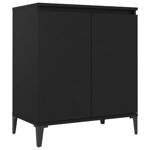 vidaXL Sideboard | Black | Engineered wood, metal | Sideboard | Rectangular