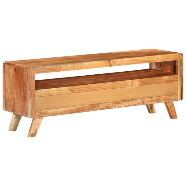 vidaXL TV Cabinet 110x30x40 cm Solid Acacia Wood