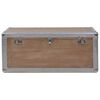 vidaXL Storage Box Solid Fir Wood 91x52x40 cm Brown