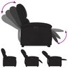 vidaXL Electric Stand up Recliner Chair Black Fabric